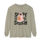Spooky Speech Checkerboard Long Sleeve Comfort Colors T-Shirt