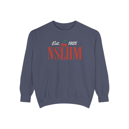 NSLHM Cherries Comfort Colors Sweatshirt | Front and Back Print