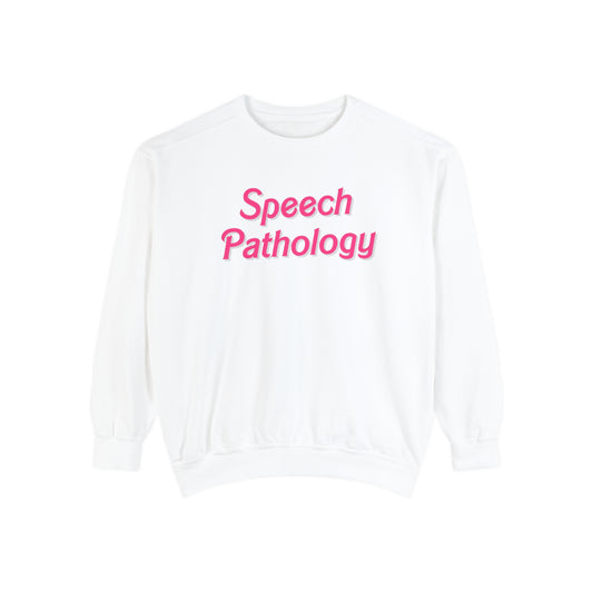 Pink Speech Pathology Comfort Colors Sweatshirt