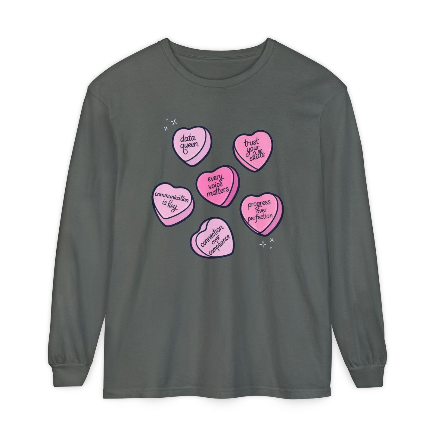 Candy Hearts Long Sleeve T-Shirt