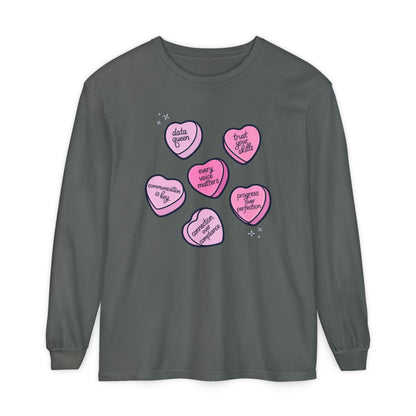 Candy Hearts Long Sleeve T-Shirt