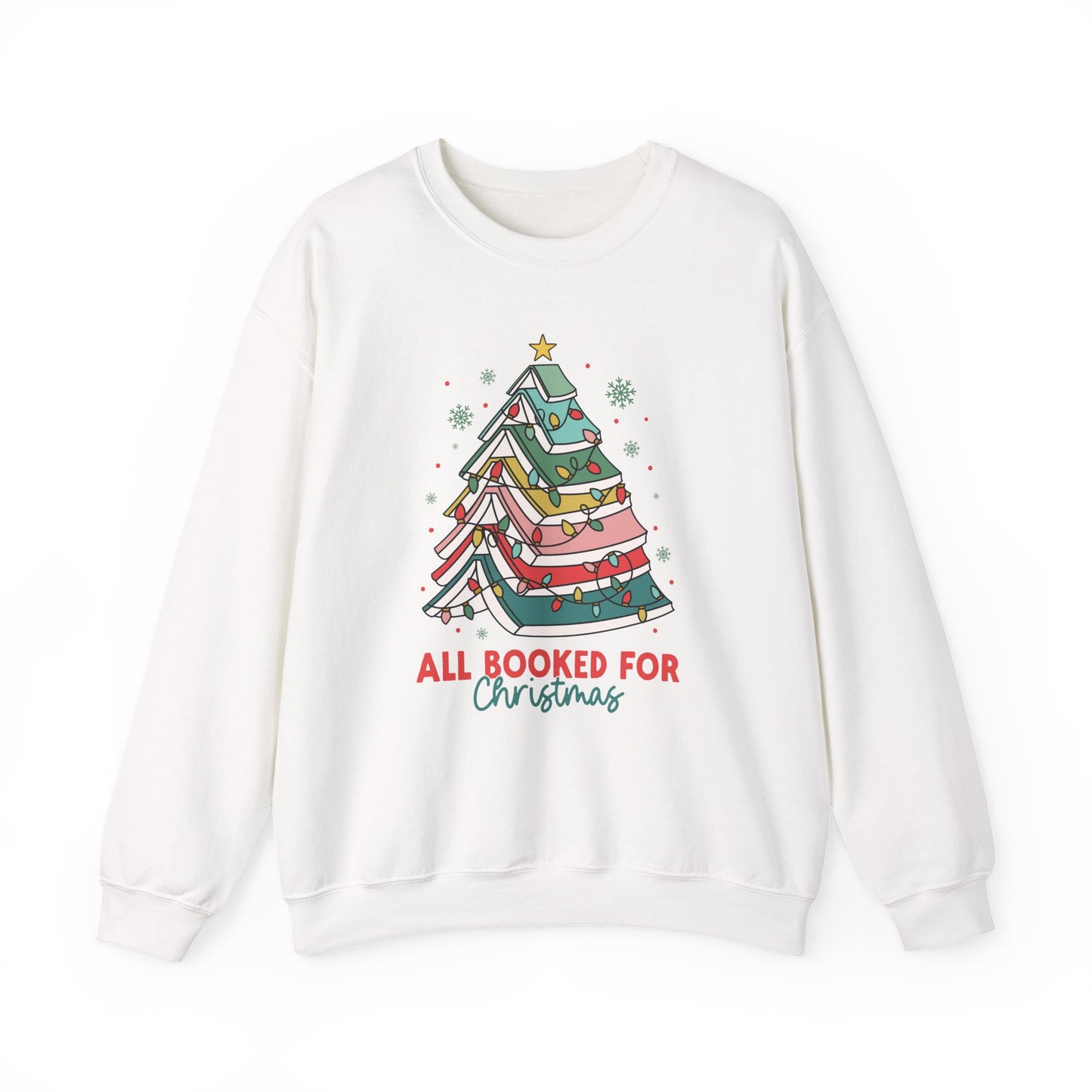 All Booked for Christmas Crewneck Sweatshirt