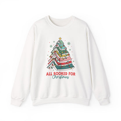 All Booked for Christmas Crewneck Sweatshirt
