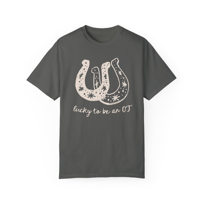 Lucky OT Horseshoe Comfort Colors T-Shirt