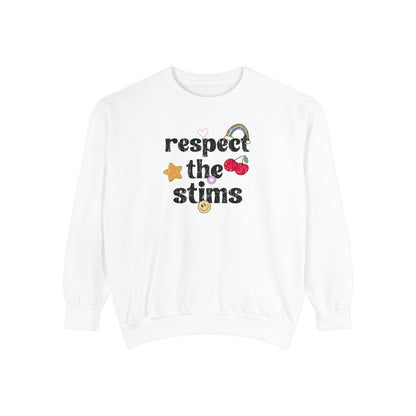 Respect The Stims Distressed Comfort Colors Sweatshirt