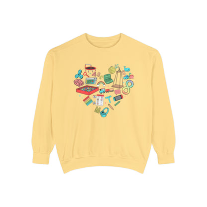Autism Heart Comfort Colors Sweatshirt