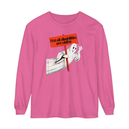 Not All Disabilities Are Visible Long Sleeve Comfort Colors T-Shirt