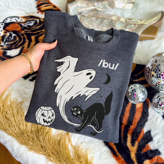 Boo Phonetic Spooky Crewneck Sweatshirt