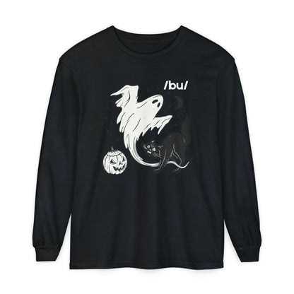Boo Phonetic Spooky Long Sleeve Comfort Colors T-Shirt