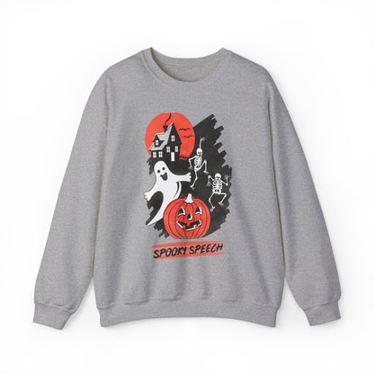 Spooky Speech Friends Crewneck Sweatshirt