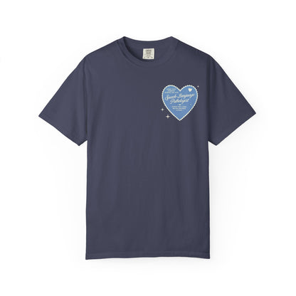 SLP Heart Patch Comfort Colors T-Shirt | Front and Back Print