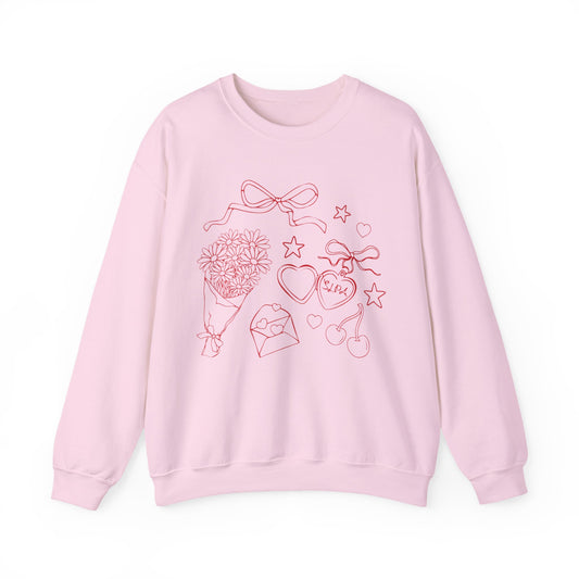 SLPA Whimsy Doodles Crewneck Sweatshirt