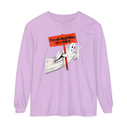Not All Disabilities Are Visible Long Sleeve Comfort Colors T-Shirt