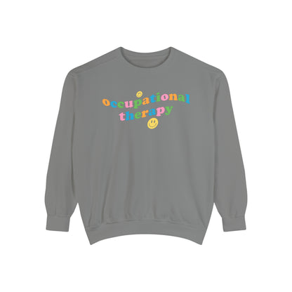 Occupational Therapy Wavy Comfort Colors Sweatshirt