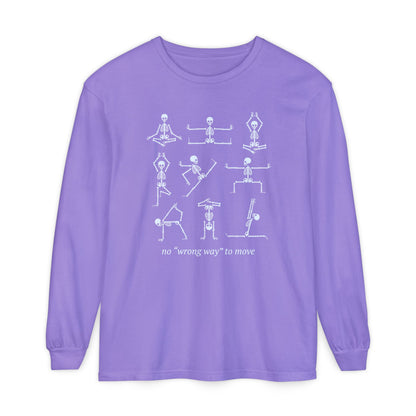 No Wrong Way To Move Long Sleeve Comfort Colors T-Shirt