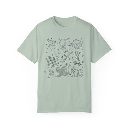 Speech & Hearing Doodles Comfort Colors T-Shirt
