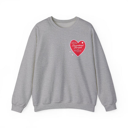 OT Heart Patch Sweatshirt | Front and Back Print