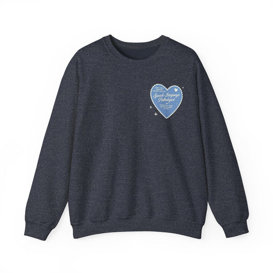 SLP Heart Patch Sweatshirt | Front and Back Print