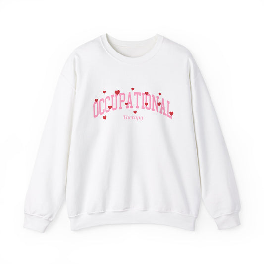 Occupational Therapy Varsity Hearts Crewneck Sweatshirt