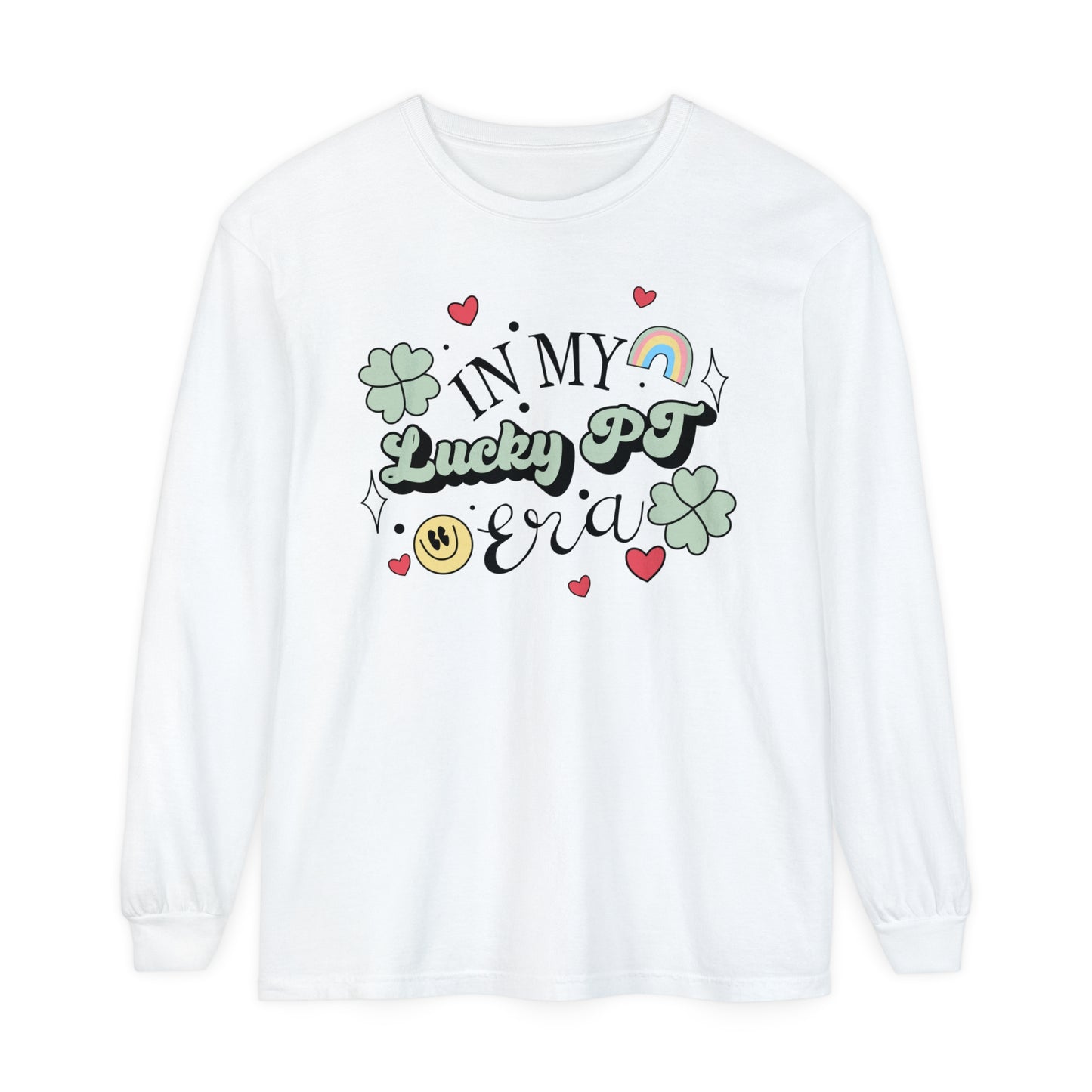 In My Lucky PT Era Long Sleeve Comfort Colors T-Shirt