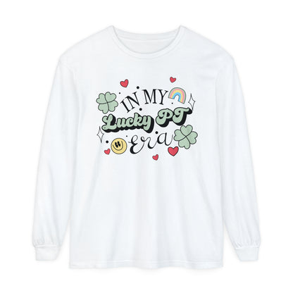 In My Lucky PT Era Long Sleeve Comfort Colors T-Shirt
