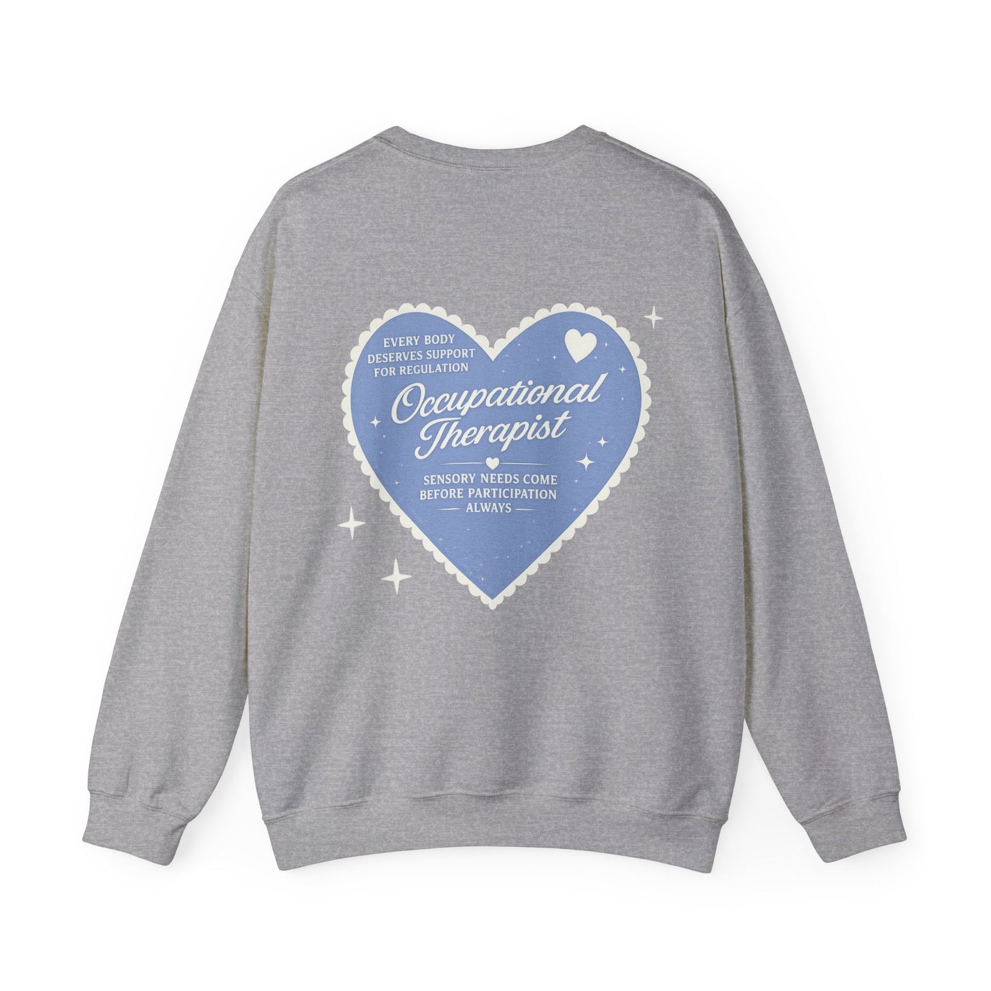 OT Heart Patch Sweatshirt | Front and Back Print