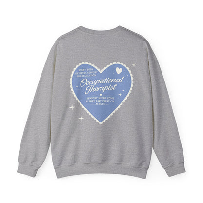 OT Heart Patch Sweatshirt | Front and Back Print