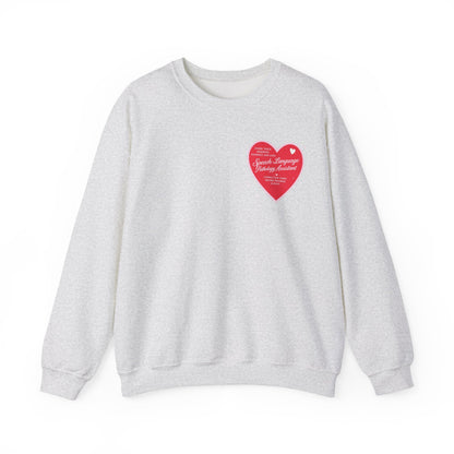 SLPA Heart Patch Sweatshirt | Front and Back Print