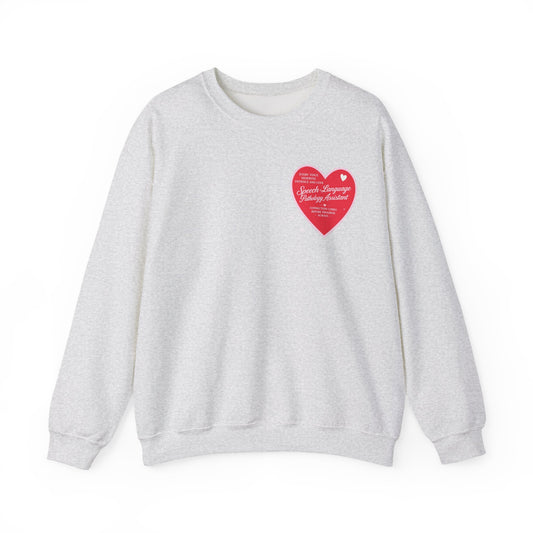 SLPA Heart Patch Sweatshirt | Front and Back Print