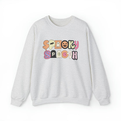 Spooky Speech Retro Crewneck Sweatshirt