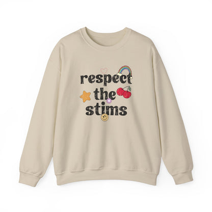 Respect The Stims Distressed Crewneck Sweatshirt