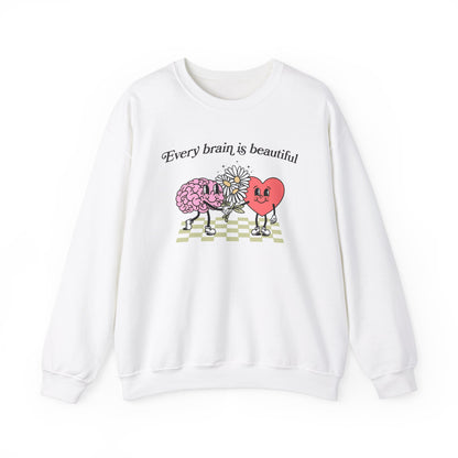 Every Brain Is Beautiful Crewneck Sweatshirt