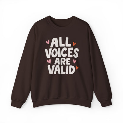 All Voices Are Valid Crewneck Sweatshirt