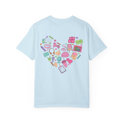 National Speech-Language-Hearing Month Comfort Colors T-Shirt | Front and Back Print