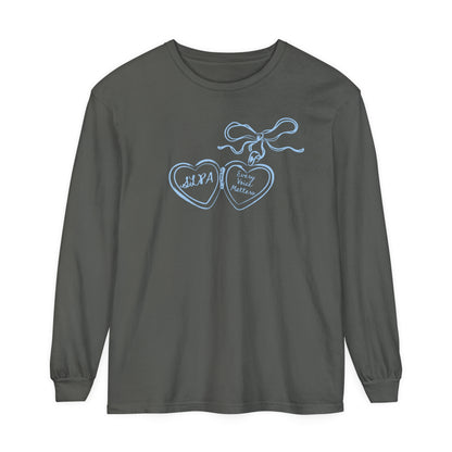 SLPA Heart Locket Long Sleeve Comfort Colors T-Shirt