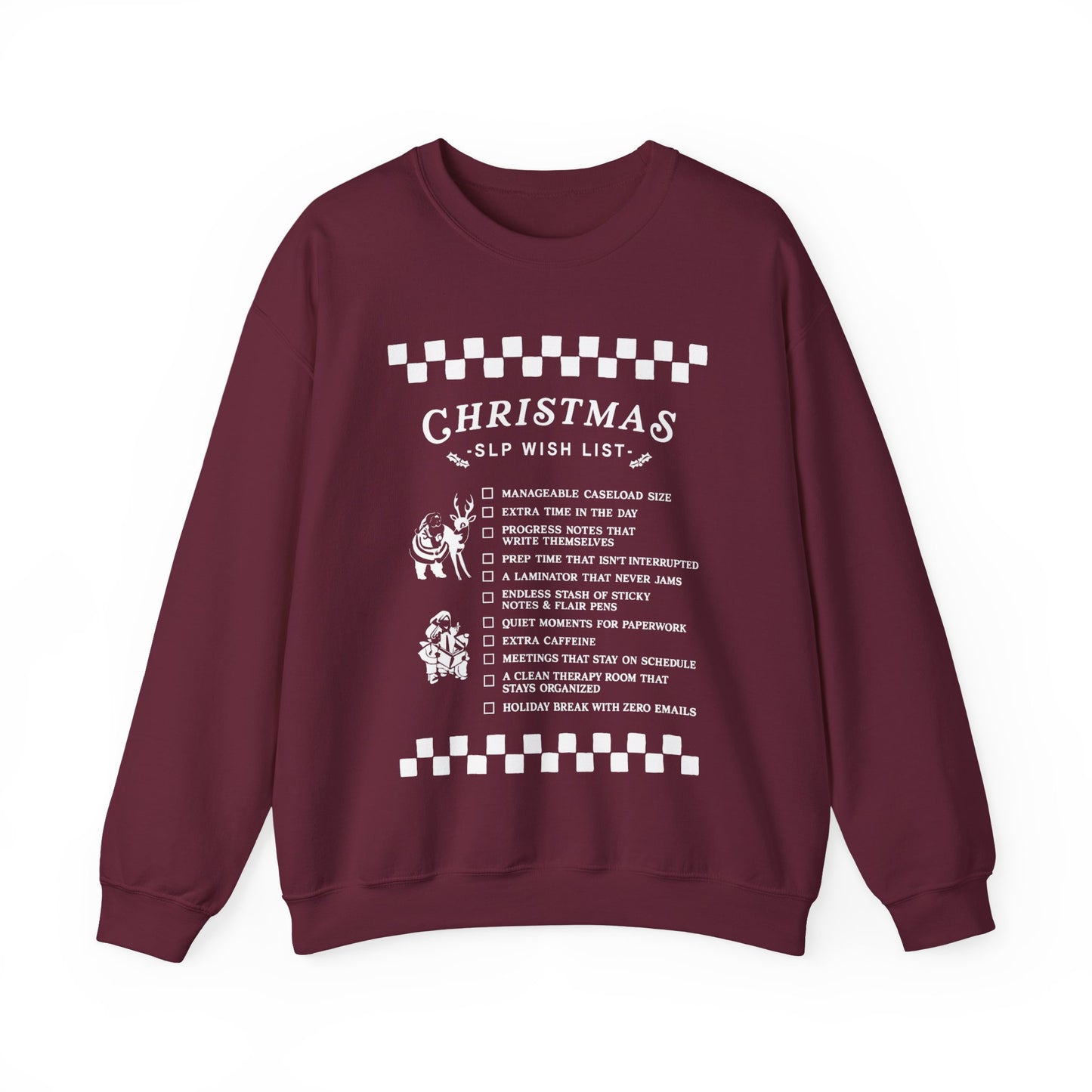 Christmas SLP Wish List Crewneck Sweatshirt