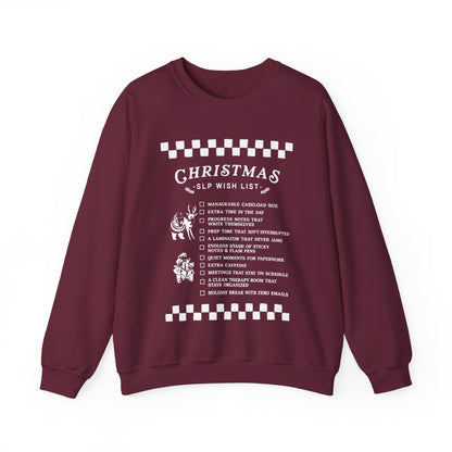 Christmas SLP Wish List Crewneck Sweatshirt