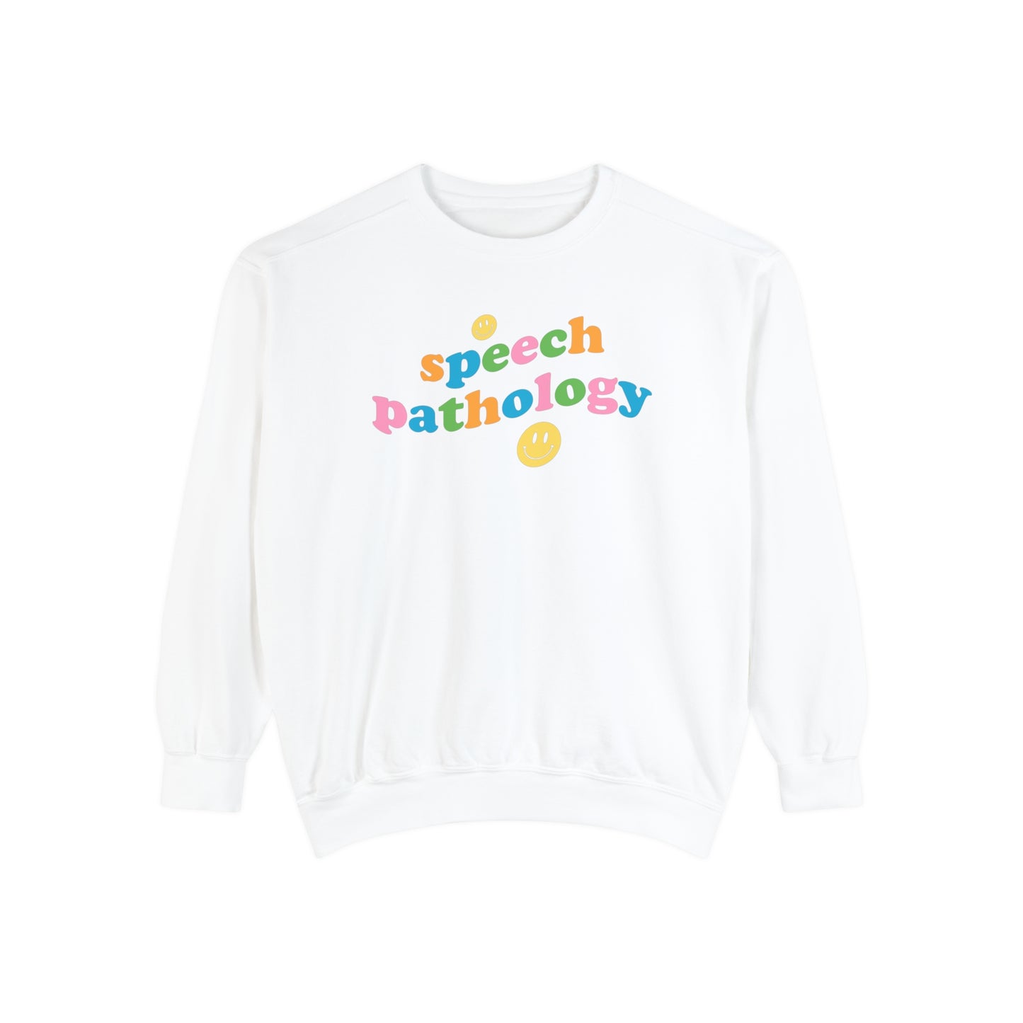 Speech Pathology Wavy Comfort Colors Sweatshirt
