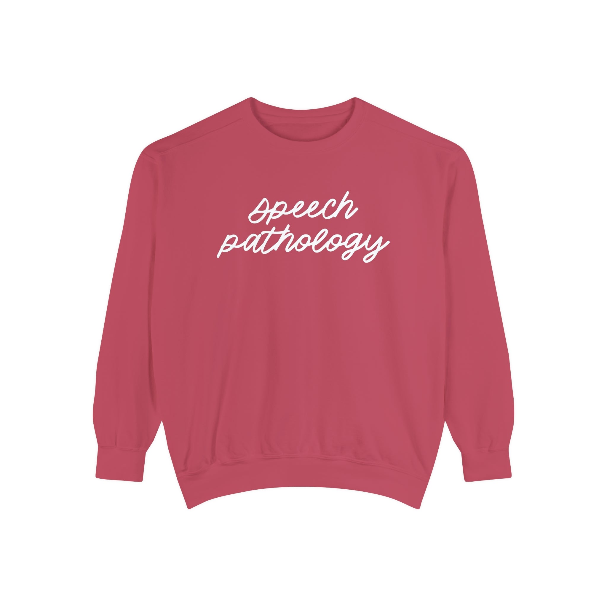 Speech Pathology Script Comfort Colors Sweatshirt – EmilyBSpeech