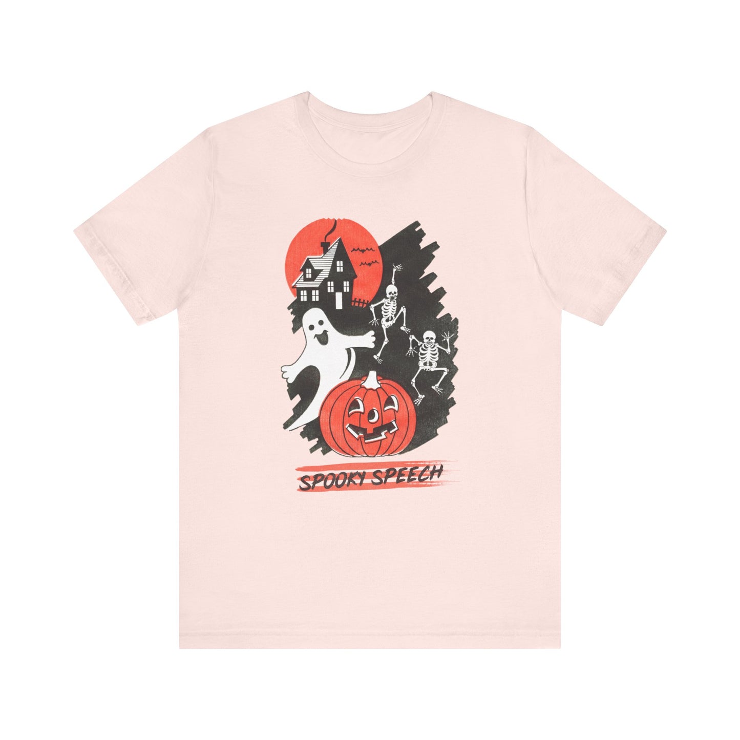 Spooky Speech Friend Distressed Jersey T-Shirt