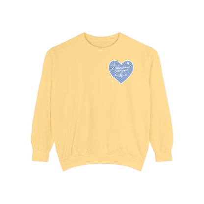 OT Heart Patch Comfort Colors Sweatshirt | Front and Back Print