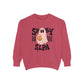 Spooky SLPA Checkerboard Comfort Colors Sweatshirt