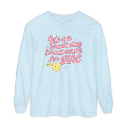 Advocate for AAC Long Sleeve Comfort Colors T-Shirt
