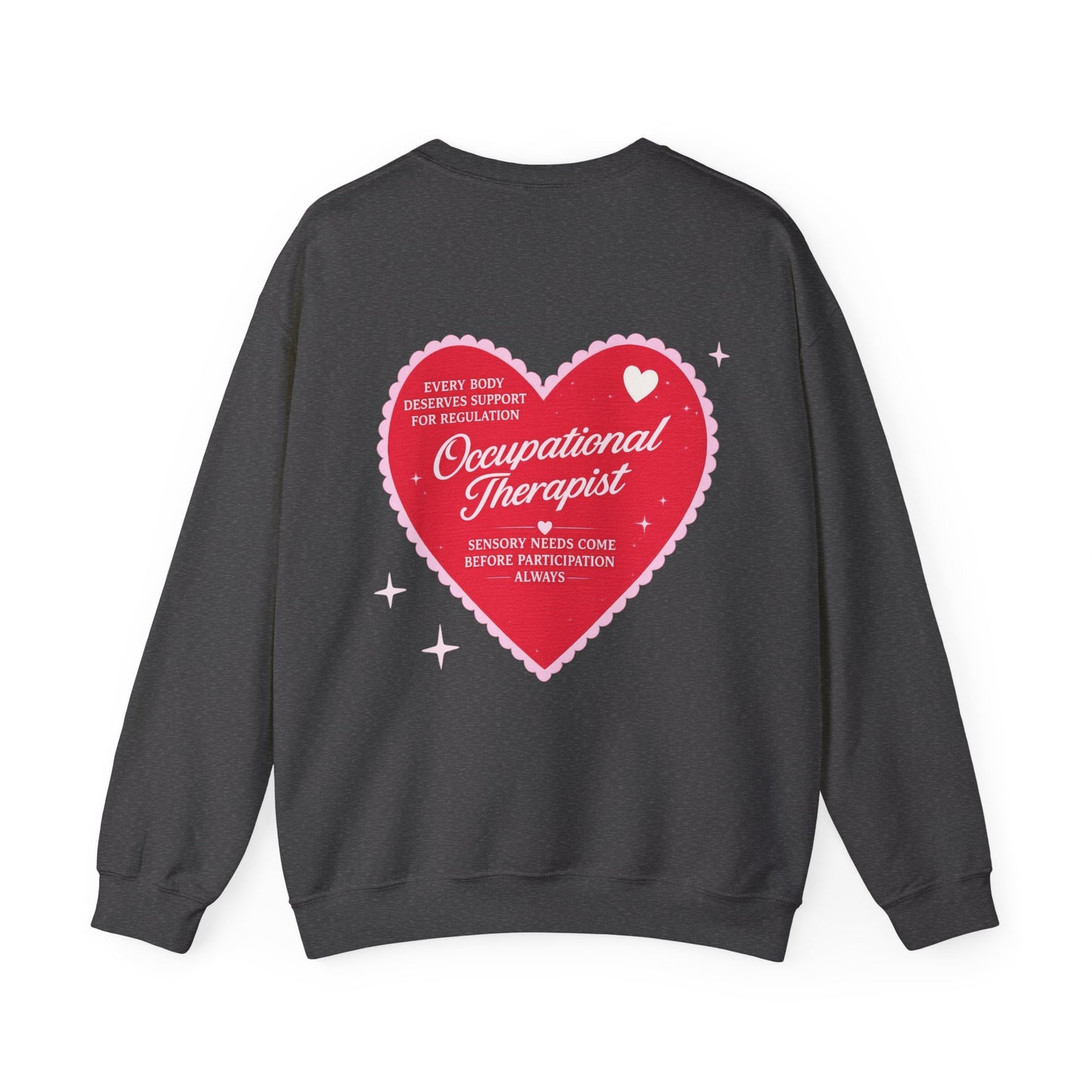 OT Heart Patch Sweatshirt | Front and Back Print