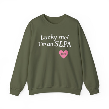 Lucky Me I'm an SLPA Crewneck Sweatshirt