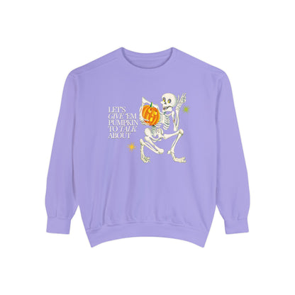Pumpkin to Talk About Comfort Colors Sweatshirt
