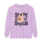 Spooky Speech Checkerboard Long Sleeve Comfort Colors T-Shirt