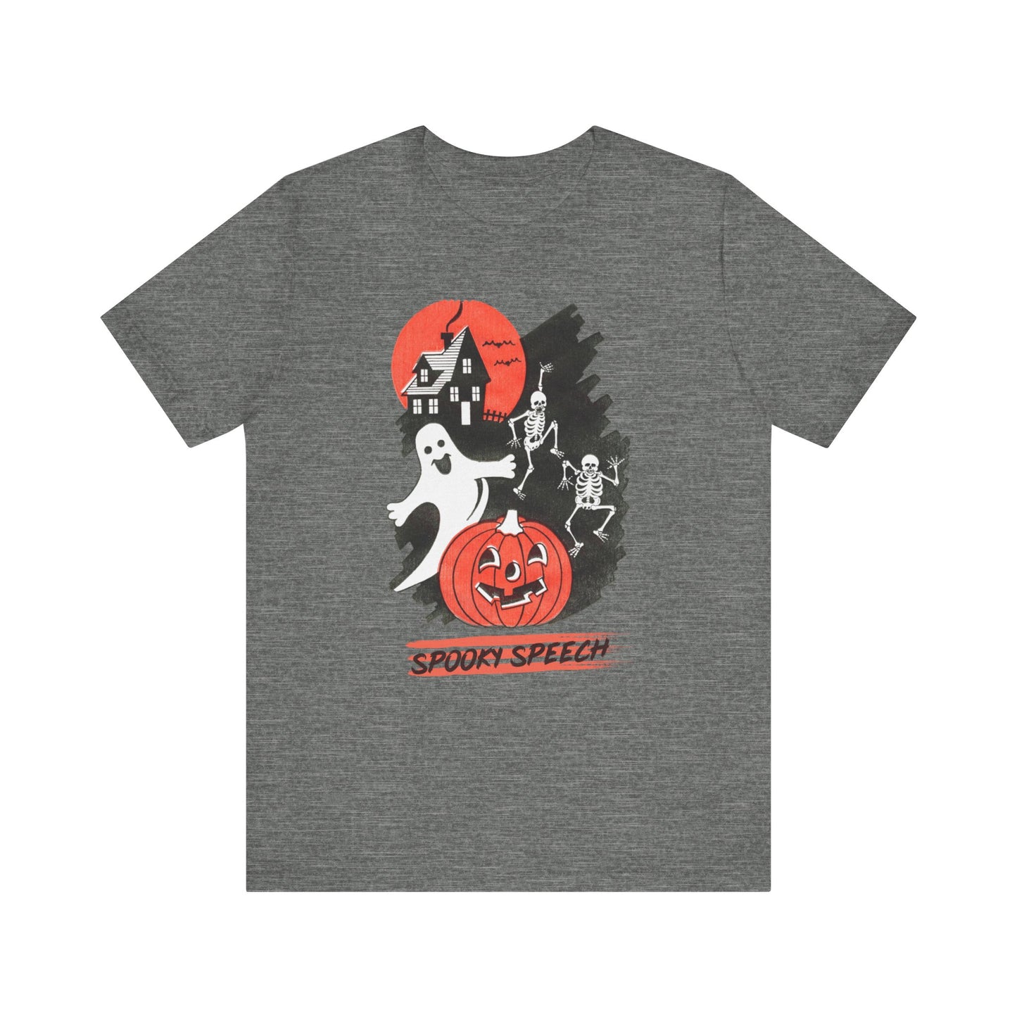 Spooky Speech Friend Distressed Jersey T-Shirt