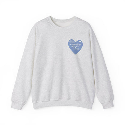 OT Heart Patch Sweatshirt | Front and Back Print