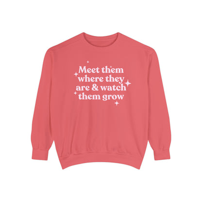 Meet Them Where They Are Comfort Colors Sweatshirt